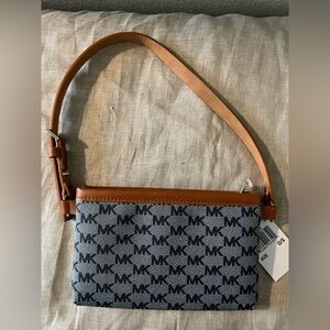 Michael Kors Grey/Blue logo Crossbody